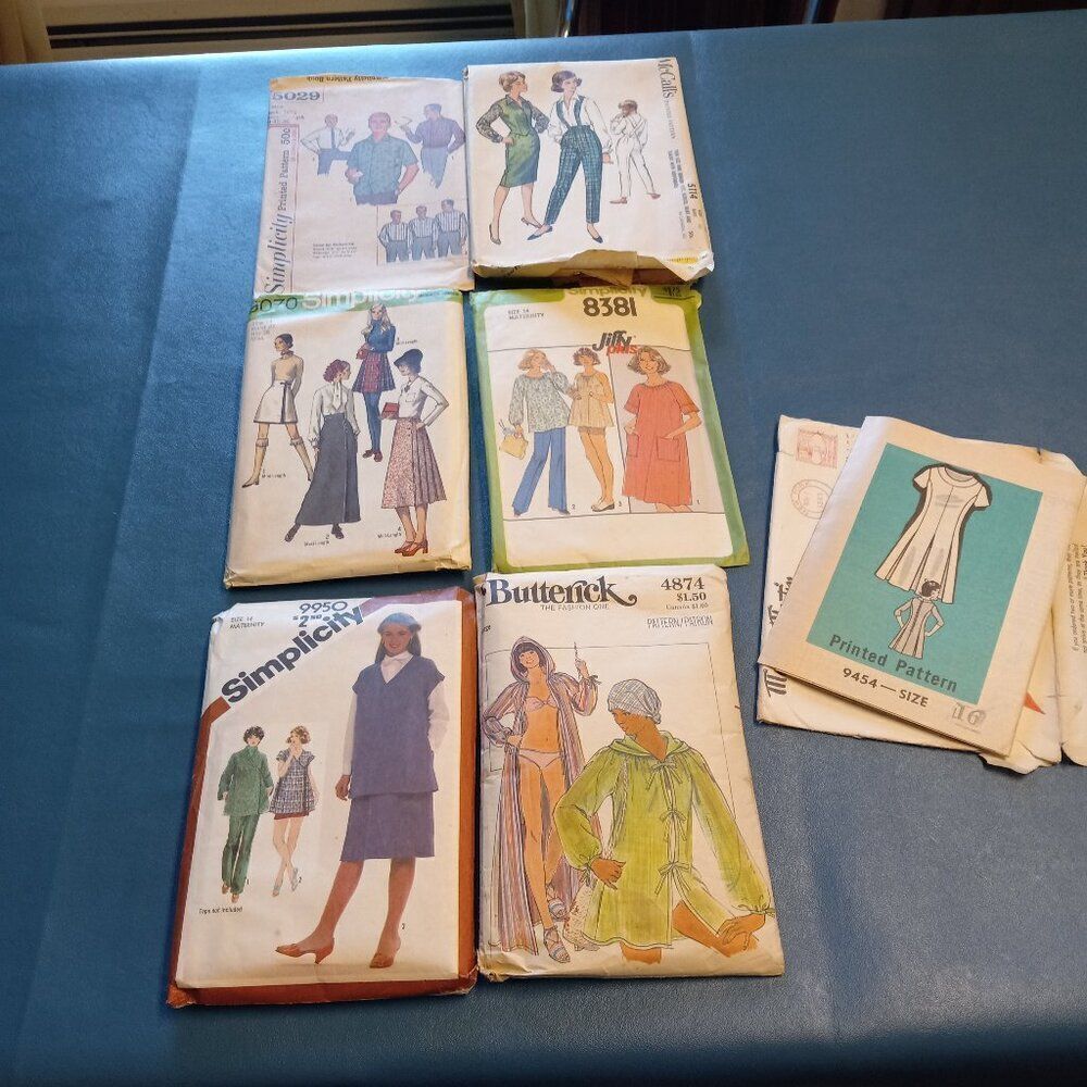 Vintage Patterns Adult sizes Cottagecore Grandmacore Sewing Patterns Kitsch